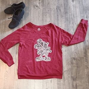 Disney Parks Sequin Mickey‎ Long Sleeve L